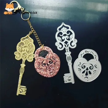 

Kokorosa Cutting Dies Metal Dies Key and Lock Die Craft New Scrapbooking Album Card Making Embossing Stencil Diecuts Decoration