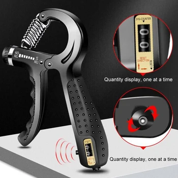

5-60Kg Gym Fitness Hand Grip Men Adjustable Finger Heavy Exerciser Strength for Muscle Recovery Hand Gripper Trainer