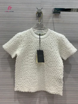 

2020 New Womens Tops Tees Summer High Quality O Neck Solid T-shirts