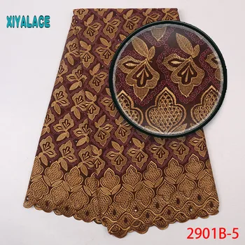 

African Lace Fabric 2019 Dry Lace Fabrics High Quality Cotton Lace Fabric Swiss Voile Lace For African Woman And Man 2901b