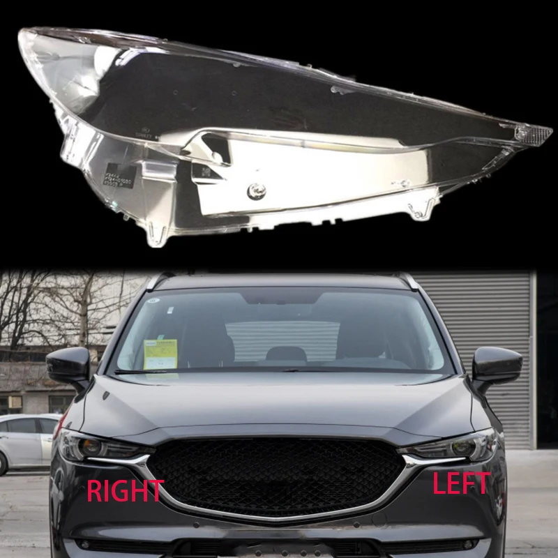 For Mazda Cx5 20172019 Lens Lampshade Shell Transparent Headlight
