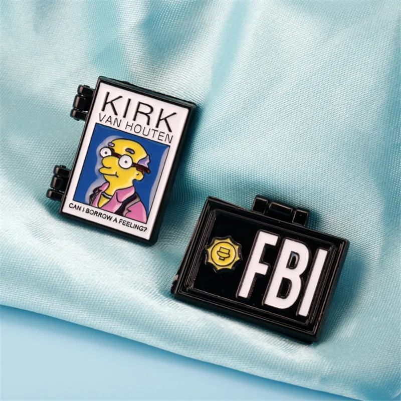 FBI Enamel pin brooch badge bag accessories 