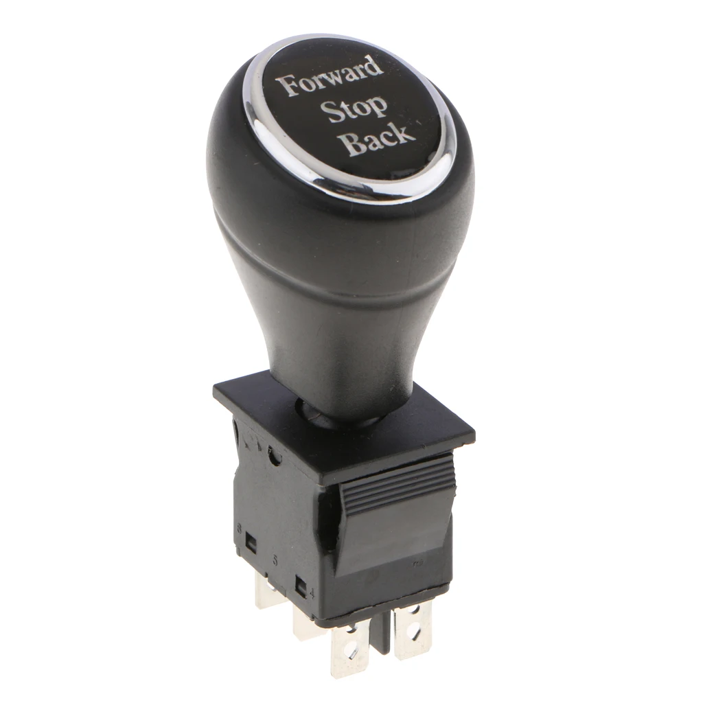 On-Off-On 6-Pin 3 Position Joystick Switch Replacement Car Putter Switches with Long-lasting Durability, 3Pack, Black