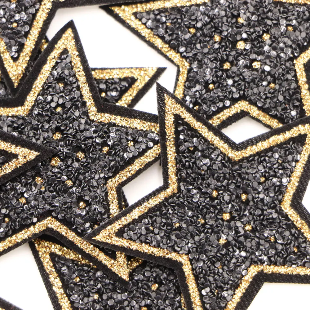 13 Colors Crystal Rhinestone Star Iron On Patches Applique For Clothing  Shoe Bag Sticker Stripes Clothes Sticker 6CM - AliExpress