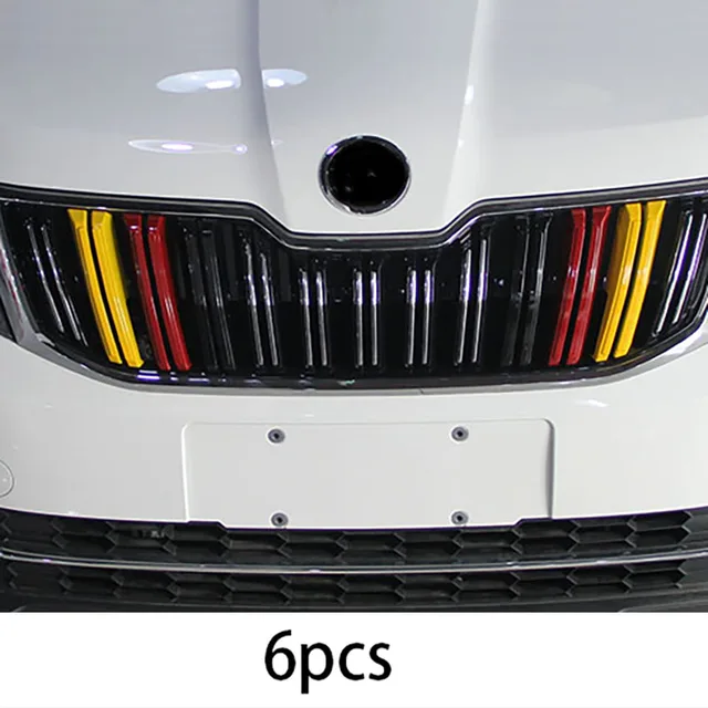 for SKODA KAMIQ 2018-2020 front grille triband Decorative strip 6