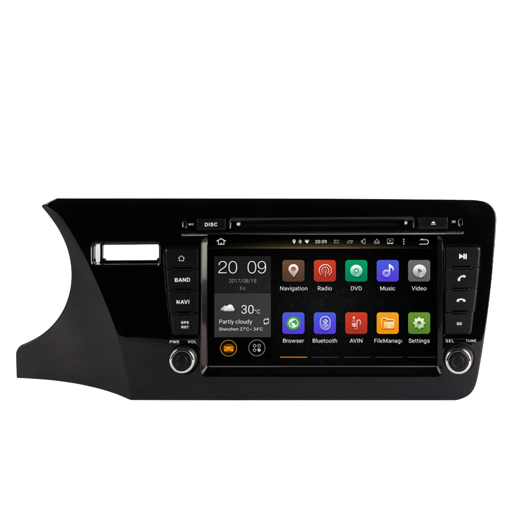 Android 10 0 Восьмиядерный Автомобильный GPS-навигатор мультимедийный DVD-плеер для Honda