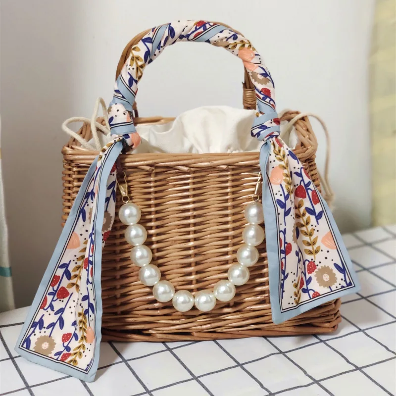 Woven Rattan Handbag