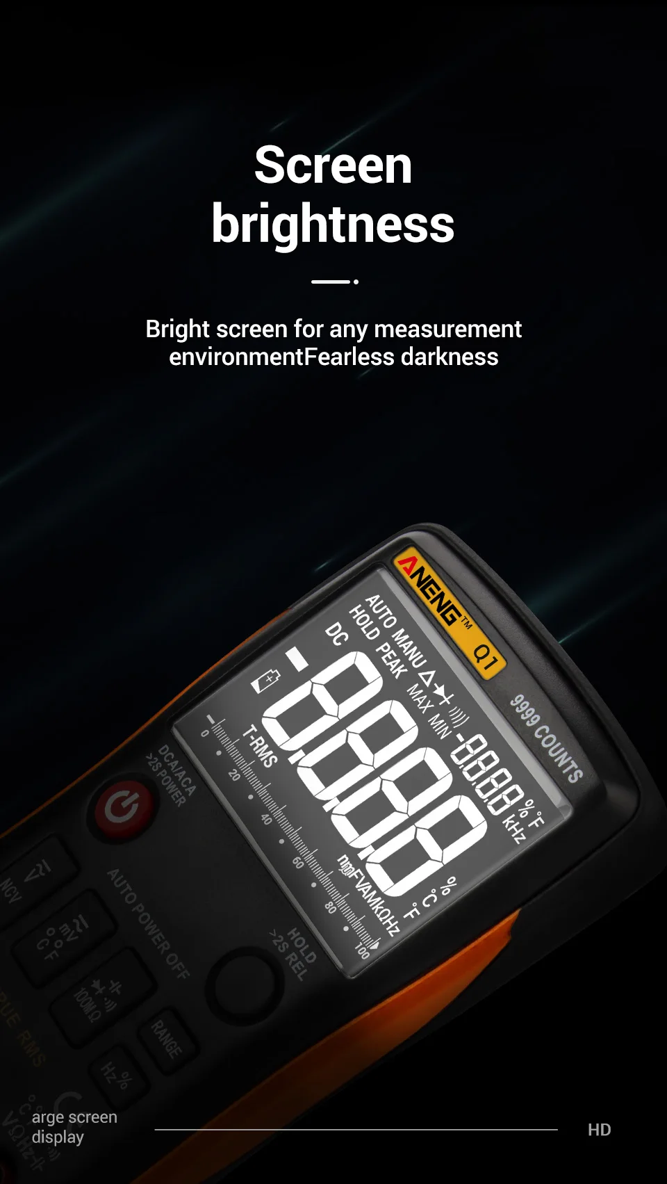 multimetro digital profissional analogico automotivo multimeter True