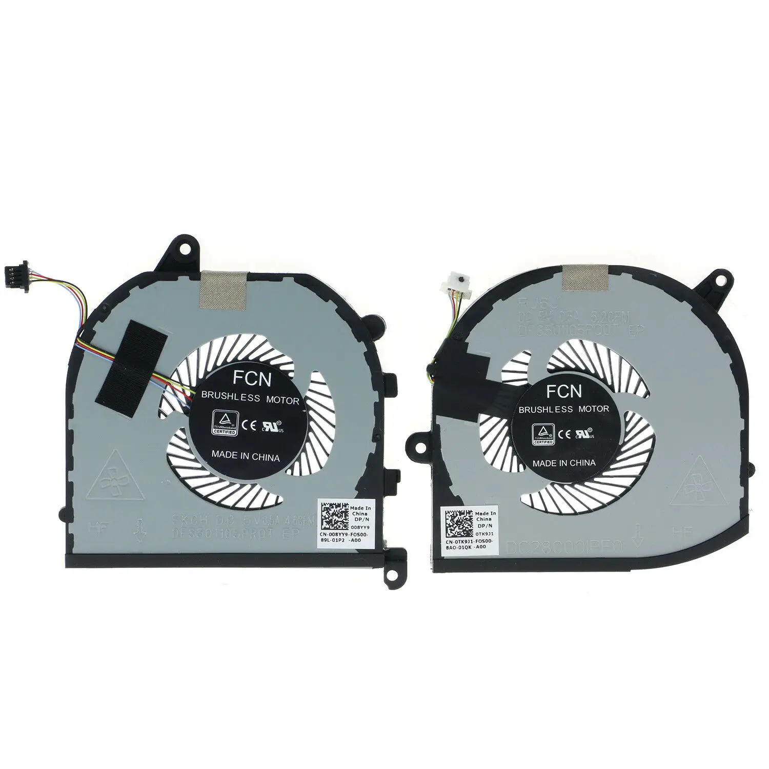 JIANGLUN новый процессор GPU вентилятор охлаждения для Dell XPS 15 9570 TK9J1 08YY9 L + R