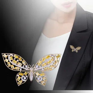 Korean-style Accessories Classic Style Corsage Zircon Brooch Rose Brooch Wedding Accessories
