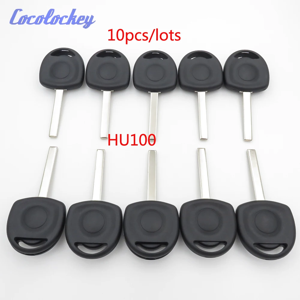 Cocolockey Transponder Chip Key Shell Case Fob for OPEL Agila Combo Van Corsa Meriva Tigra B HU100 Uncut 10pcs/lots