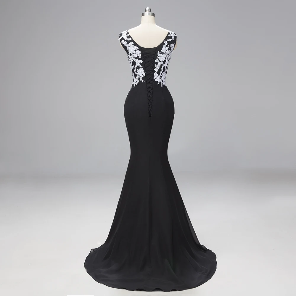 Длинное вечернее платье 2019 халат De Soiree Аппликация vestido de festa Русалочка платья для
