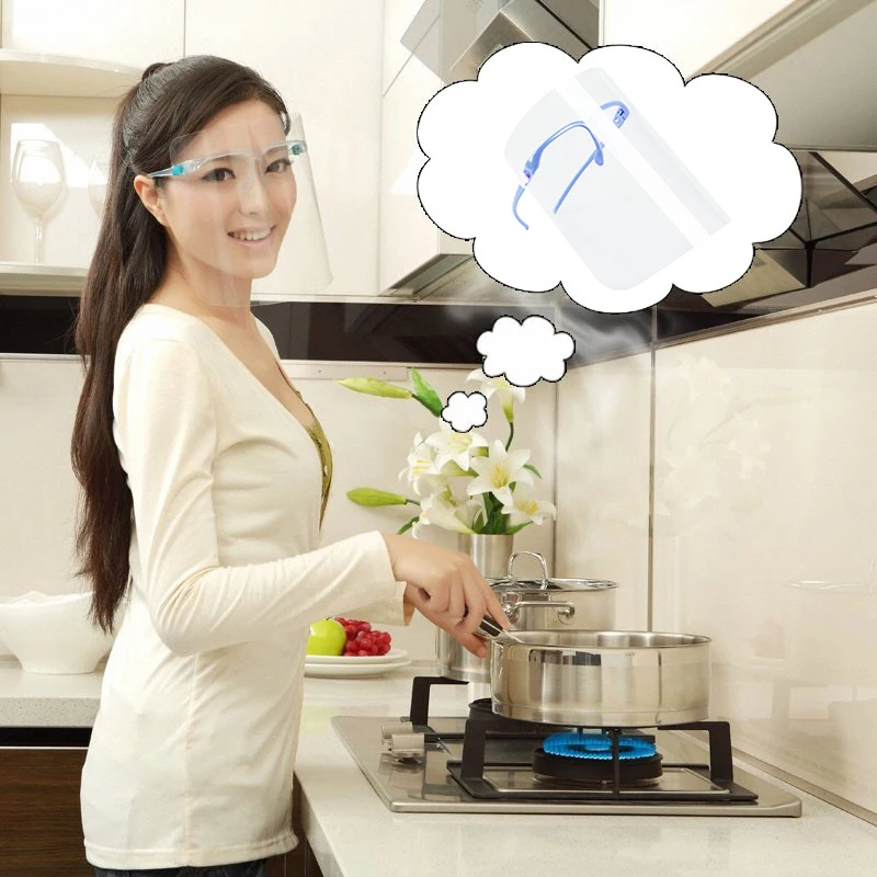 

Kitchen Cooking Barbecue Anti-Oil Splash Transparent Face Cover Shield Protector Tool VH99