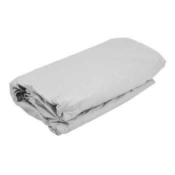 

Full Car Cover With Cable Lock Outdoor Waterproof UV Dust Snow Resistant Protection Cover Warning Strip With Reflective Light