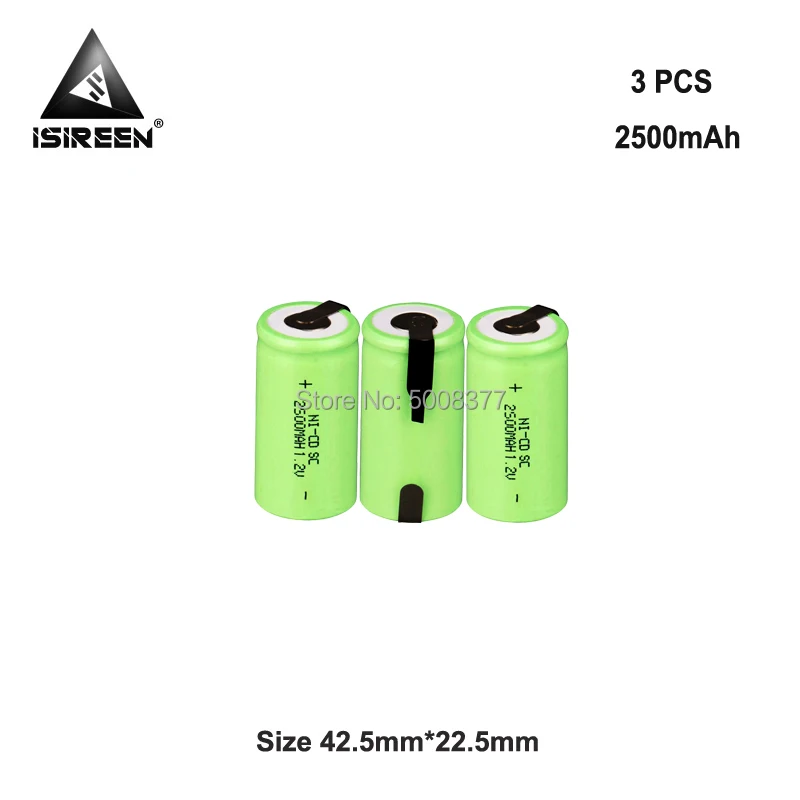 

2500mAh 1.2V SC Ni-CD Rechargeable Batteries Cell DIY Electric Battery Packs Subc Ni CD Accumulator Toys Flashlight