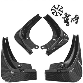

Carbon Fiber Car Mud Flaps Splash Guard Fender Mudguard for Tesla Model 3 2019
