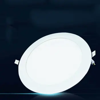 

12W LED Round Ceiling Flat Panel Down Light Lamps Ultra Thin Slim Cool White