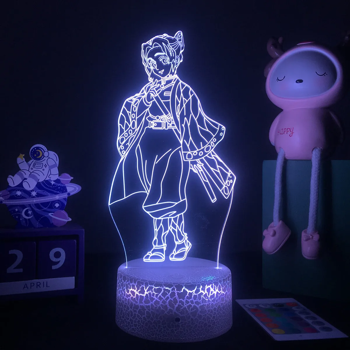 Anime Demon Slayer 3D LED Lamp Rengoku Kyoujurou Figure Night Light for Kid Child Bedroom Decor Cool Kimetsu No Yaiba Dropshippg best night light