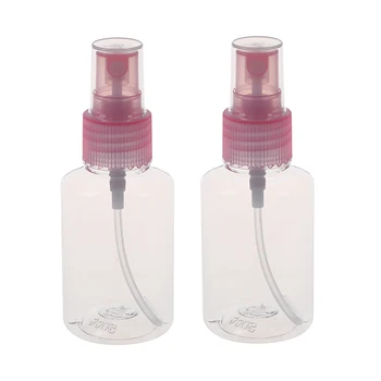

2 x Cosmetic Makeup Spray Bottles Perfume Container Pink Clear 57ml