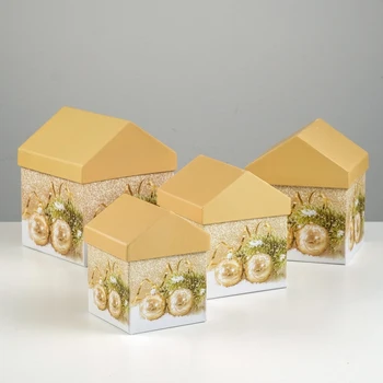 

Set of boxes 4 in 1 "Christmas tree toys", 15 x 15 x 18 - 10.5 x 10.5 x 13 cm