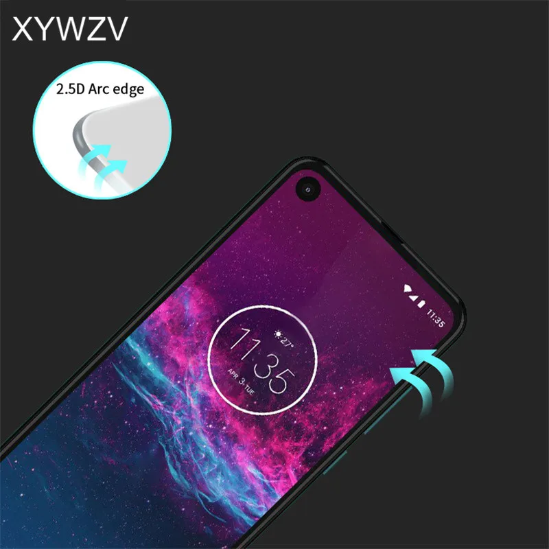 2 шт для Motorola One экшен стекло закаленное стекло для Moto One экшен Пленка Клей Full HD протектор экрана для Motorola One экшен