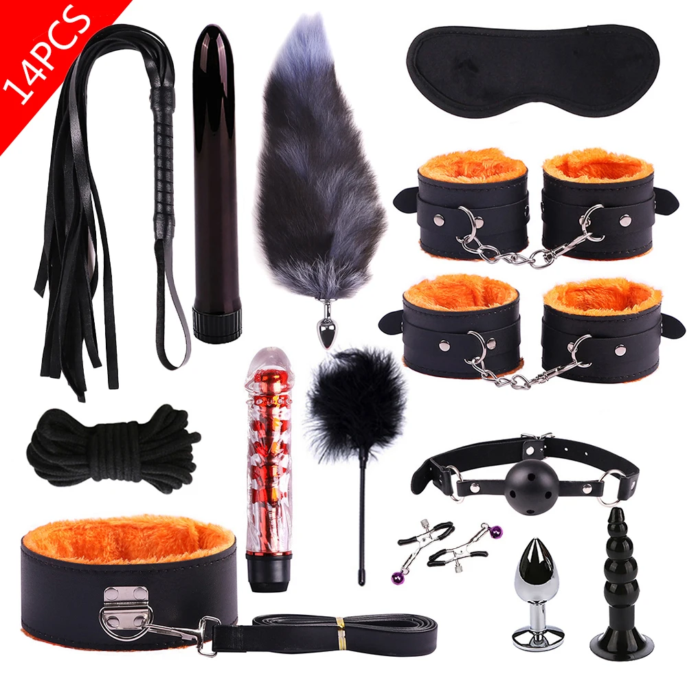Set bondage bdsm con manette pinze per capezzoli frusta e bavaglio_voghion.com