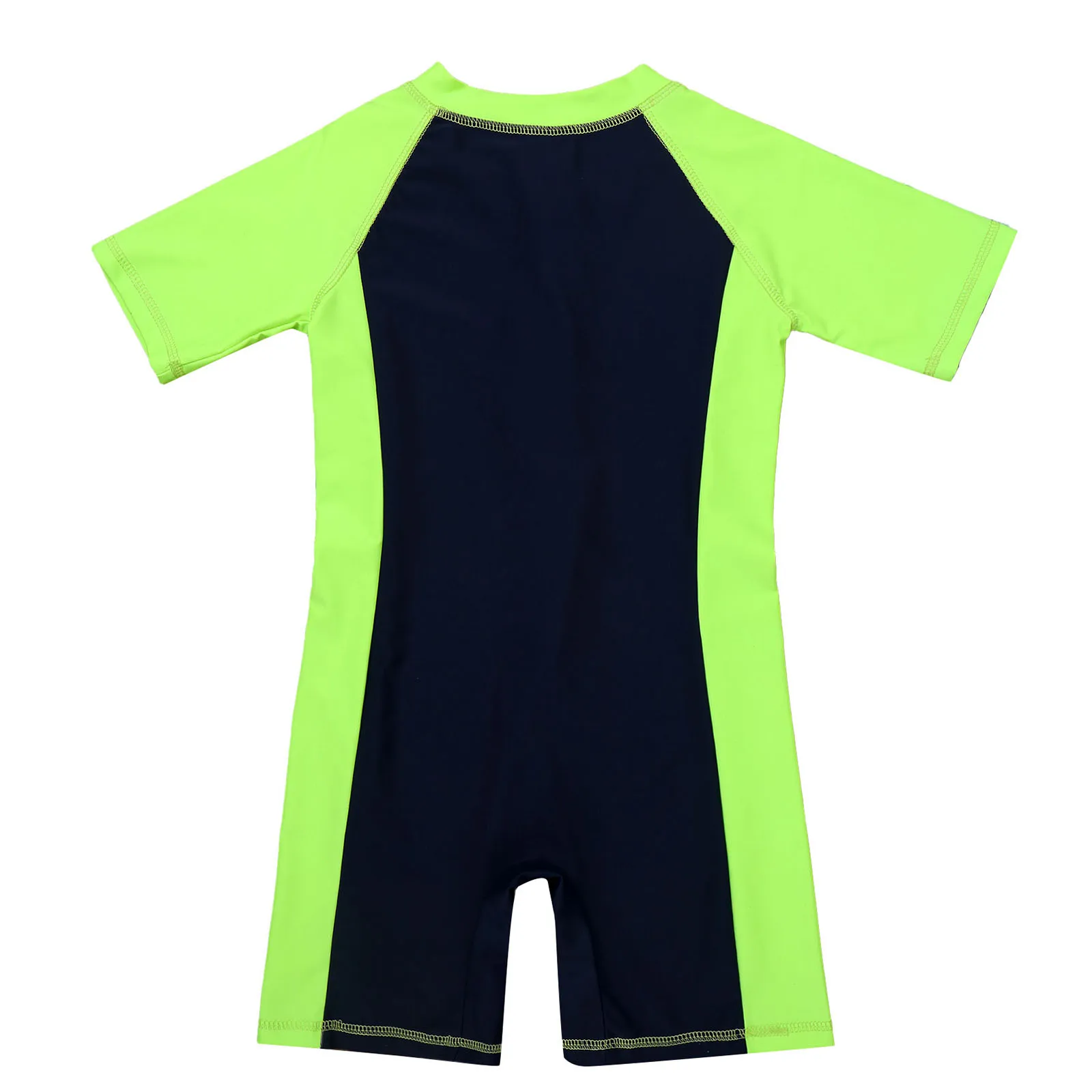 One Piece Swimsuit Children Swimsuit Children Swimsuits Kids Boys/Girls Zippered Shorty Wetsuit Swimsuit One-piece Short Sleeves Swimwear Swimming Bathing Suit Rash Guard Beachwear