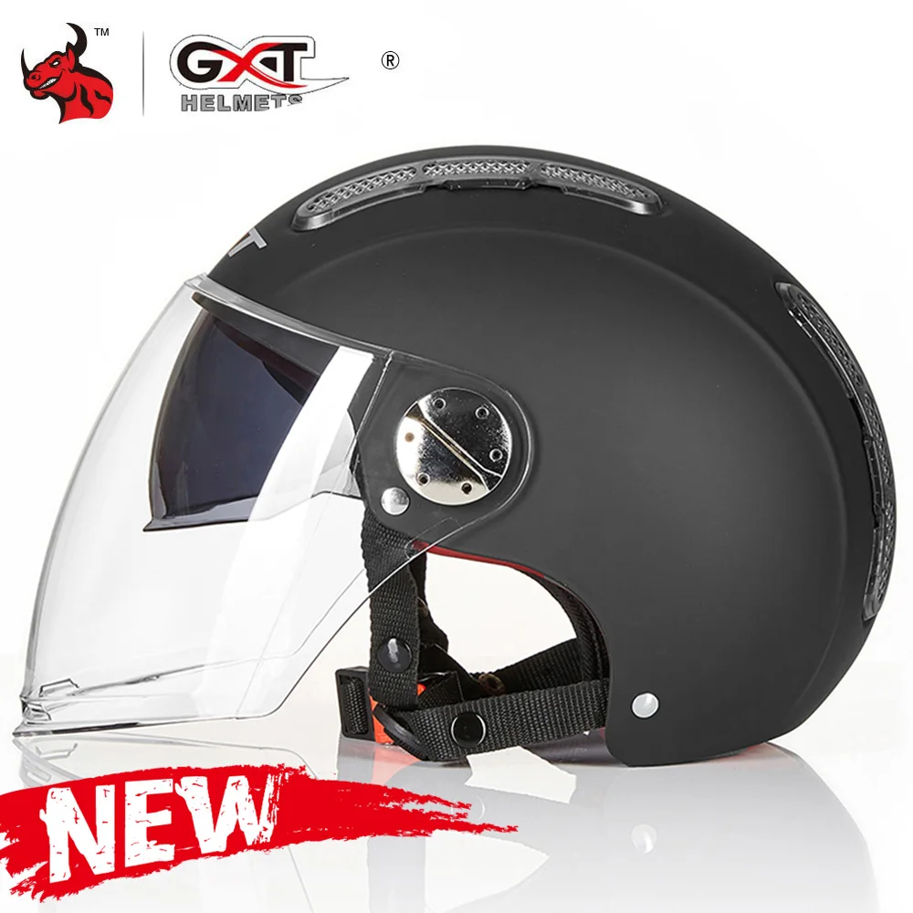 GXT мотоциклетный шлем Летний с открытым лицом двойной объектив Casco Capacetes