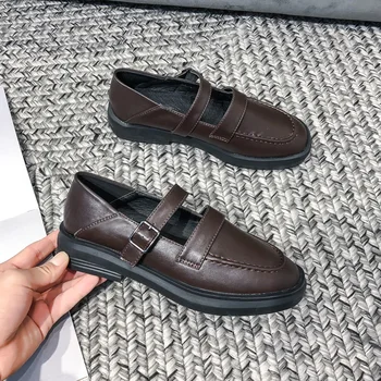 

AIYUQI Autumn Shoes Women 2020 New England Style Flat Loafers Women One Pedal Student Oxford Shoes Women