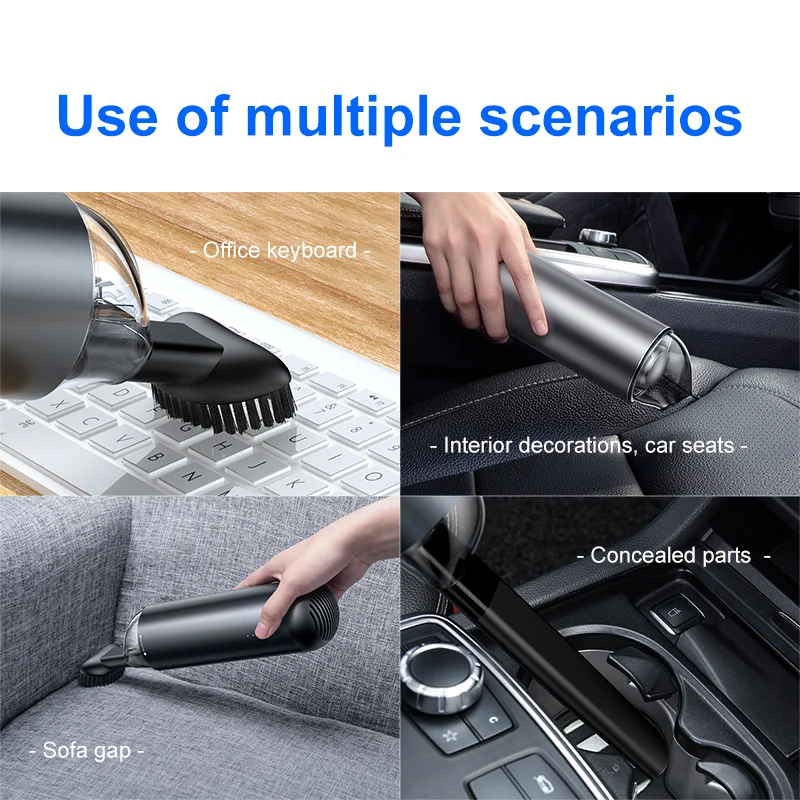 Baseus 4000Pa Car Vacuum Cleaner Wireless Portable Handheld Auto Robot Vacuum Cleaner Car Interior