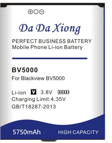 Da Xiong 5750 мАч BV5000 батарея для Blackview BV5000 батарея