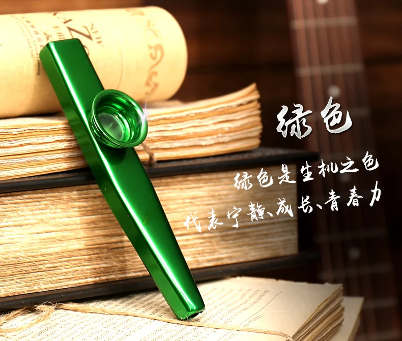 Партнер kazoo флейта гитара Euchre диафрагма для флейты металлическая карта группа флейта отправить в круглой коробке Многоцветный выбор