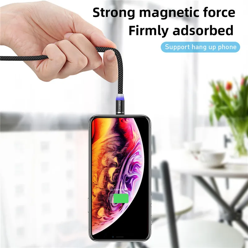 Lovebay Магнитный USB кабель для быстрой зарядки для Iphone TYPE-C Micro USB шнур Магнит Micro USB кабель для мобильного телефона USB шнур