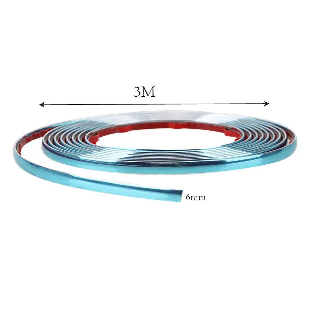 LEEPEE Автомобильная Боковая дверь хромированная Декоративная полоса самоклеющиеся Стайлинг молдинги серебряное Автомобильное зеркало заднего вида бампер Защитная лента