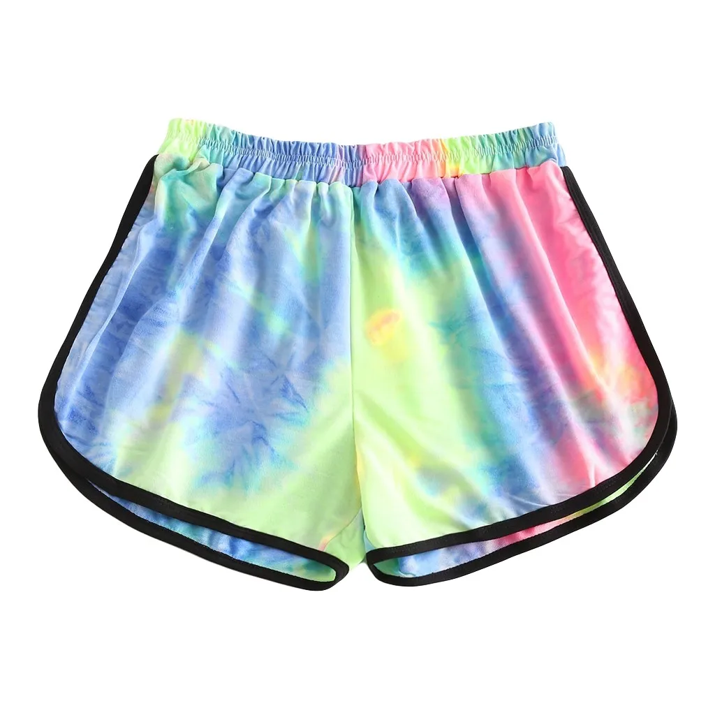 Леггинсы с принтом Tie Dye новинка модные женские спортивные штаны высокой талией