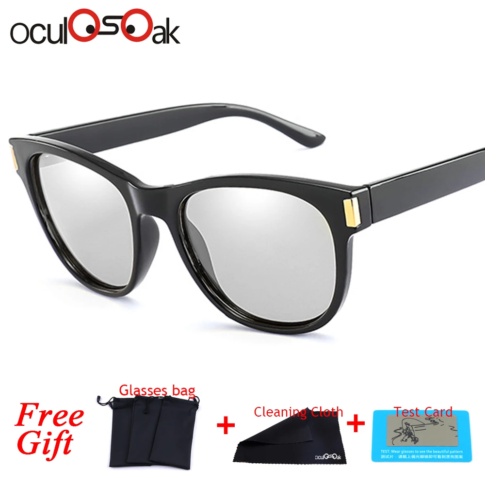 style05 bright black Мужские солнцезащитные очки для вождения, фотохромные, мужские, Поляризованные, Обесцвечивающие, солнцезащитные очки, переходная линза, солнцезащитные очки UV400 с антибликовым покрытием - Цвет линз: style05 bright black