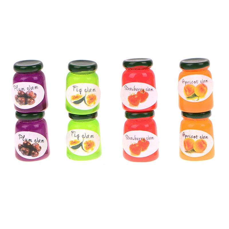 8Pcs Resin Plasticine Slime Bead Making For Charm Fruit Candy Canned jam Dollhouse Food DIY Scrapbooking Craft | Игрушки и хобби