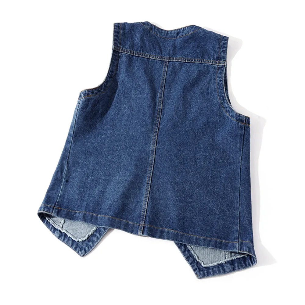 Plus Size Denim Jacket Vest For Women Sleeveless Fashion Slim Waistcoat Single-breasted Female Tops T-shirt Outside Clothes