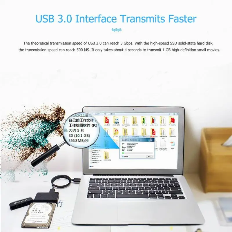 OImaster EB-0001-A 2,5 дюймов USB 3,0 для Sata кабель жесткого диска провода