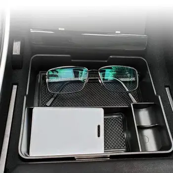

Organizador Coche Central Console Tray Organizer Armrest Storage Box Auto Container Glove Box For Tesla 3 Cigarette Case