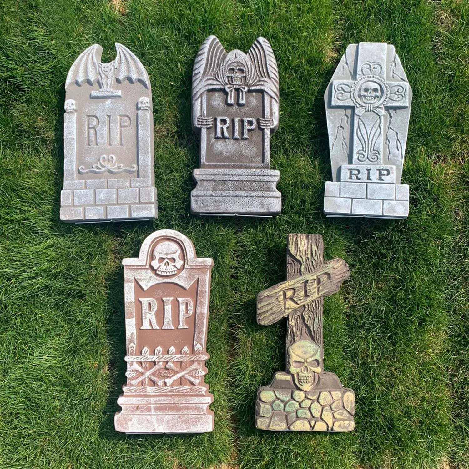 Behogarハロウィン装飾泡rip墓地ホラー墓石墓石のためのパーティー写真の小道具お化け家の庭用品 Party Diy Decorations Aliexpress