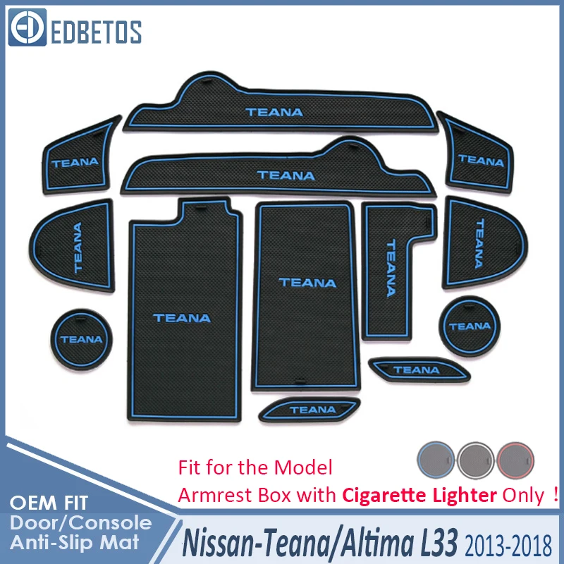 Защитный щит от грязи для Nissan Teana Altima L33 2013 аксессуары подложки затворный слот подставка Нескользящая ткань с ромбовидным рисунком