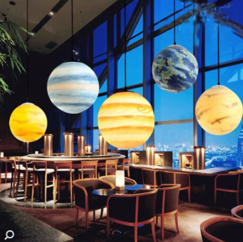 

Nordic Creative Universe Planet Acrylic Pendant Light Moon Sun Earth Mars Uranus Mercury Jupiter Saturn Planet Lamps luminaire