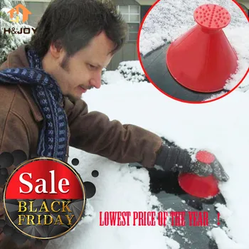 

Magic Ice Scraper Car Windshield Window Ice Scraper Snow Shovel Deicer Cone Shaped Funnel Scrapers Cleaning Car Snow Remover