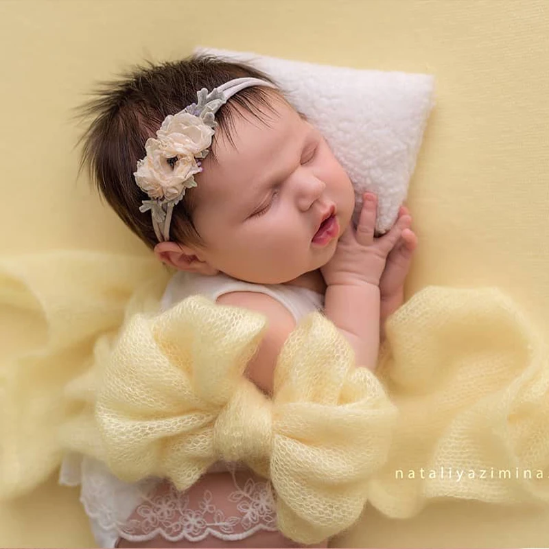 Newborn Photography Props Accessories for Baby Boy Girl Pose Butterfly Belt Photo Birthday Gift First Picture Shoot Decoration - 5