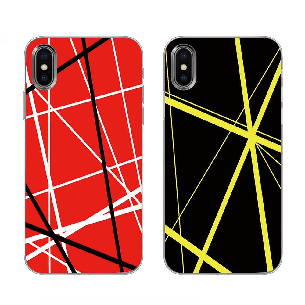 Силиконовые чехлы для телефонов Van Halen в полоску для iPhone 5 5S SE 6 6s 7 8 Plus X XS Max XR задняя крышка