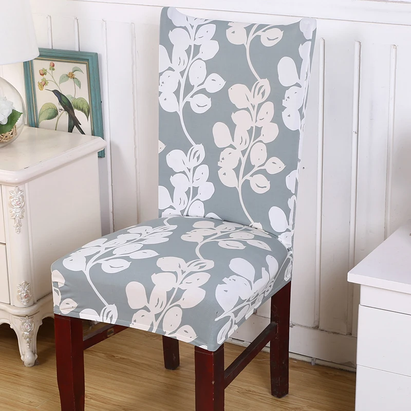 

Vsn Chair Cover Seat 1/4/6/8 Pcs Lots Spandex Stretch Vintage Banquet Party Cover Decor Dining Seat Chair Covers Slipcovers D30