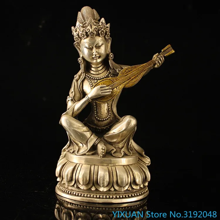 

Miaoyin tiannv ornament antique white copper silver plated home furnishing