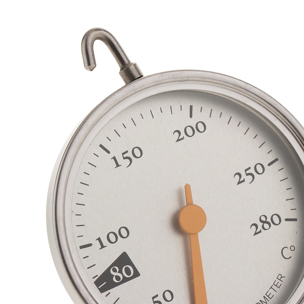 Stainless Steel Grill Bake Thermometer Kitchen Oven Temperature Monitoring