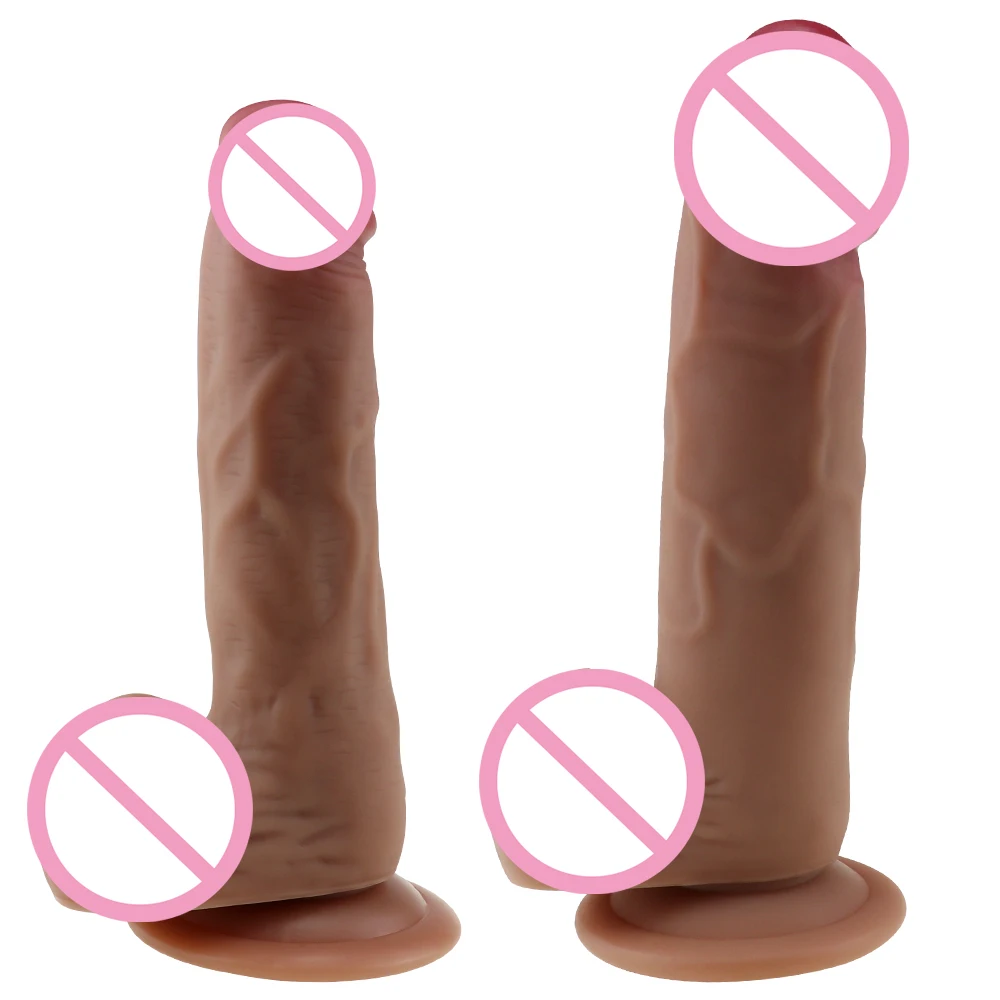 S/L размер высокого качества реалистичный фаллоимитатор мягкий расслабляющий